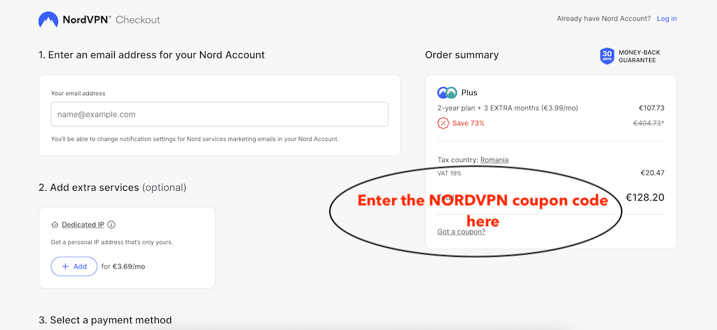 How to use a NordVPN coupon code
