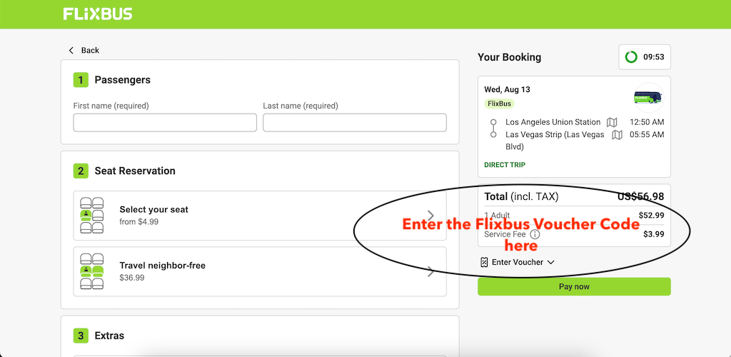 How to use a Flixbus voucher